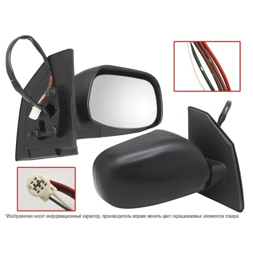 Зеркало боковое  Toyota Corolla (E120/E130) 2000-2004 Универсал Обогрев/5конт, справа (R) Арт. STTY28940B1