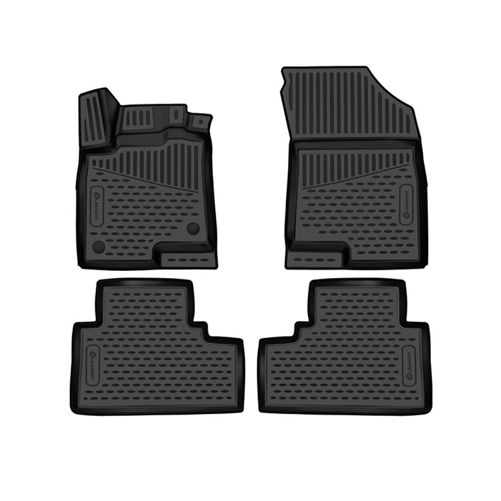Коврики в салон Haval Jolion 2021-, полиуретан 3D Element, Черный, 2WD Арт. KANTELEM3DAN0015210KBLK