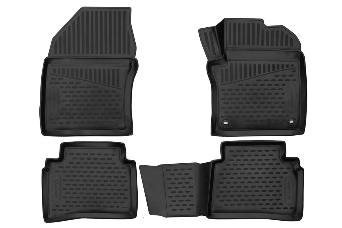 Коврики в салон Toyota Prius (XW50) 2015-2020, полиуретан 3D Element, Черный, Арт. ELEMENT3DA0N127210k