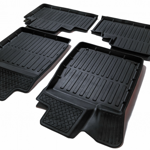 Коврики в салон Honda CR-V  2011-2015, резина 3D SRTK Premium, Черный, Арт. PR.HON.CR.12G.02069