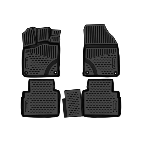 Коврики в салон Geely Cityray 2024-, полиуретан 3D Element, Черный, Арт. ELEMENT3DAN0951210K