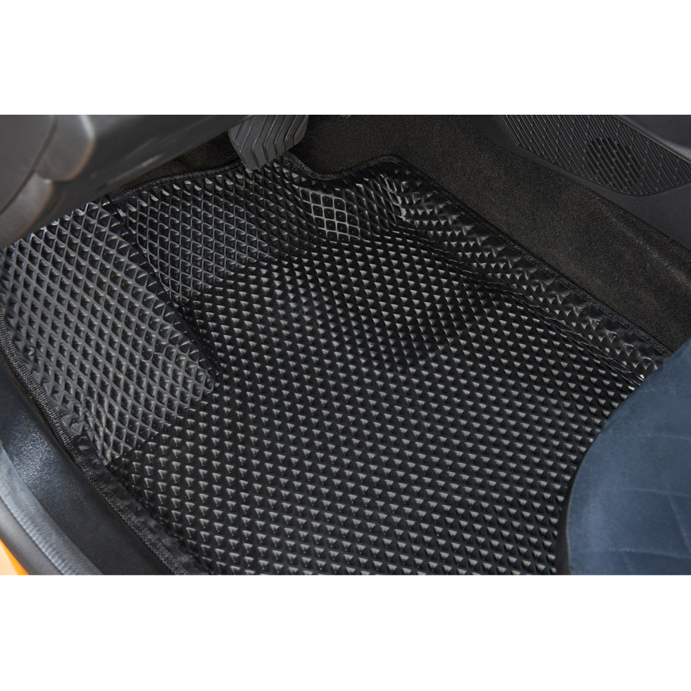 Коврики в салон Mercedes-Benz GLC Coupe (C254) 2024- , 3D EVA Seintex "ромб", Черный, Арт. 319036