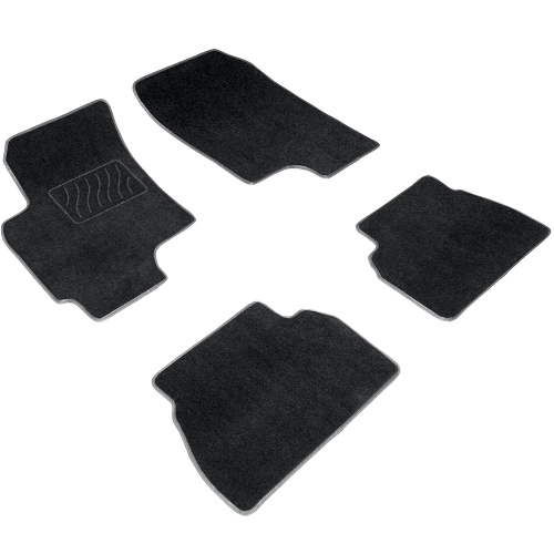 Коврики в салон Chevrolet Epica (V250) 2006-2009, текстильные Seintex Lux, Черный, Арт. 82879