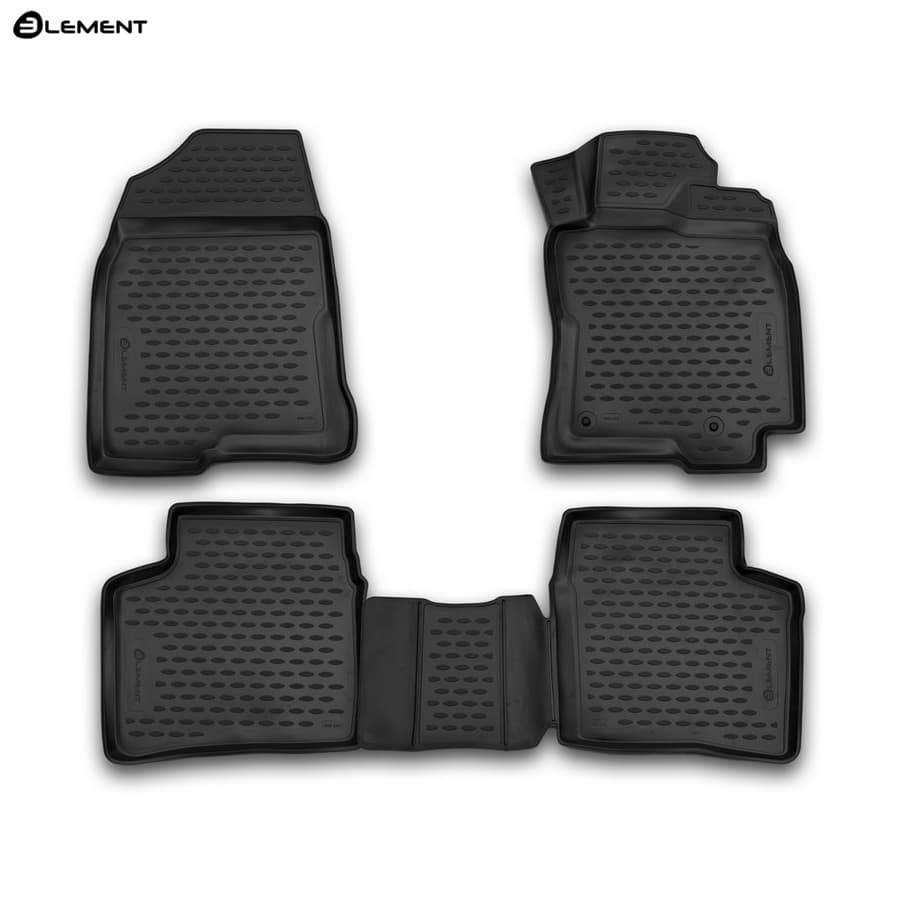 Коврики в салон Toyota Prius (XW20) 2003-2005, полиуретан Element, Черный, ПРАВЫЙ РУЛЬ Арт. NLC.3D.48.101.210k