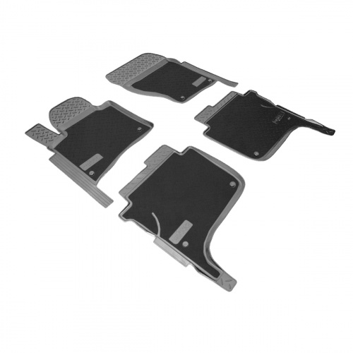 Коврики в салон Volkswagen Touareg  2010-2014, комбинированные Norplast, Черный, Арт. NPLPO9557CM