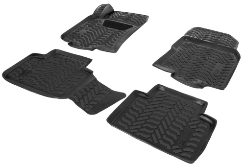 Коврики в салон Nissan X-Trail (T32) 2013-2019, полиуретан AutoFlex, Черный, Арт. 9410201