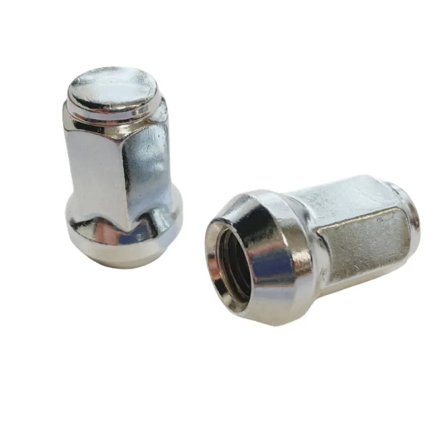 Гайка колеса M14x2.0 Конус h-47мм закрытая, Цинк, Ключ 21, Арт. 911973HT