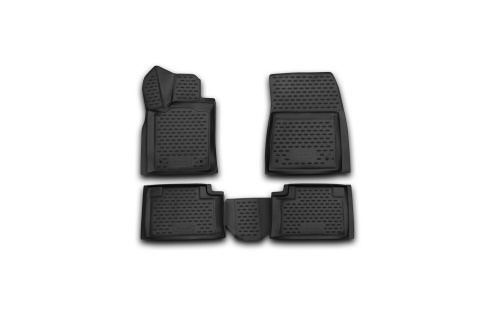 Коврики в салон Jeep Grand Cherokee  (WK2) 2013-2023 FL, полиуретан 3D Element, Черный, Арт. NLC3D2409210