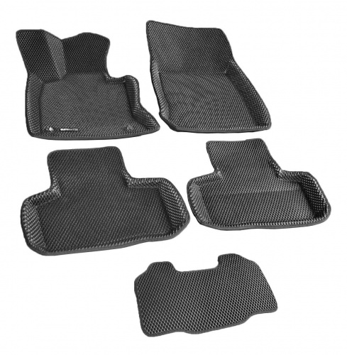 Коврики в салон Mercedes GLK (X204) 2008-2012, 3D EVA Euromat, Черный, Арт. EM3DEVA003511