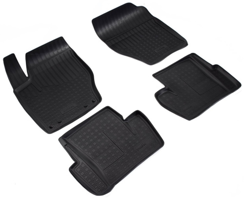 Коврики в салон Citroen DS4 2010-2015, полиуретан Norplast, Черный, Арт. NPA11C14550