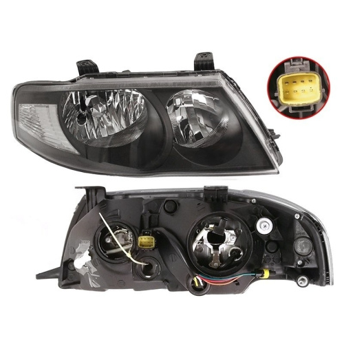 Фара  Nissan Almera Classic 2006-2013 черная/под эл.корректор, справа (R) Арт. 21511B7RLEMN2