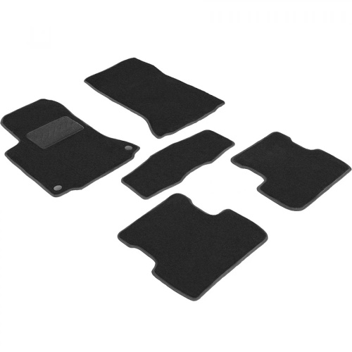 Коврики в салон Mercedes A (W176) 2012-2015, ткань Seintex Lux, Черный, Арт. 86328