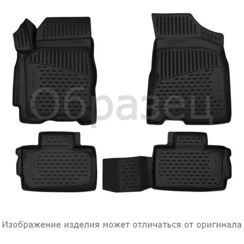 Коврики в салон Chery CrossEastar (B14) 2006-2014, полиуретан Element, Черный, на 2 ряда Арт. NLC.63.13.210kh