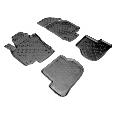 Коврики в салон Volkswagen Golf  2003-2008 Хэтчбэк 5 дв., полиуретан Norplast, Черный, Арт. NPLPO9516