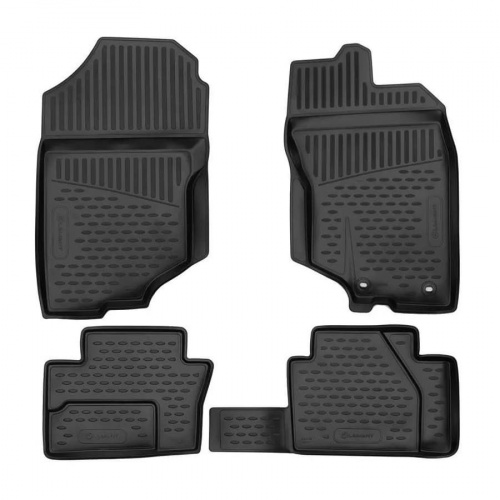 Коврики в салон Honda Insight  2009-2011, полиуретан Element, Черный, правый руль, 4 шт. Арт. ELEMENTAN0224210K