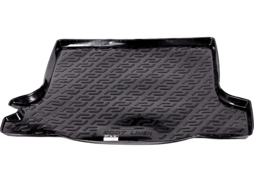Коврик в багажник Renault Logan  2012-2018 Седан, пластик, L.Locker, Черный, Арт. 0106040600