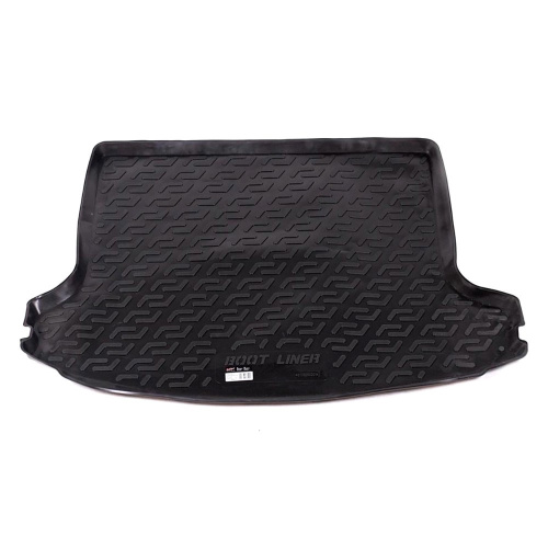Коврик в багажник Nissan Qashqai +2 (J10) 2008-2010, пластик, L.Locker, Черный, Арт. 0105050200