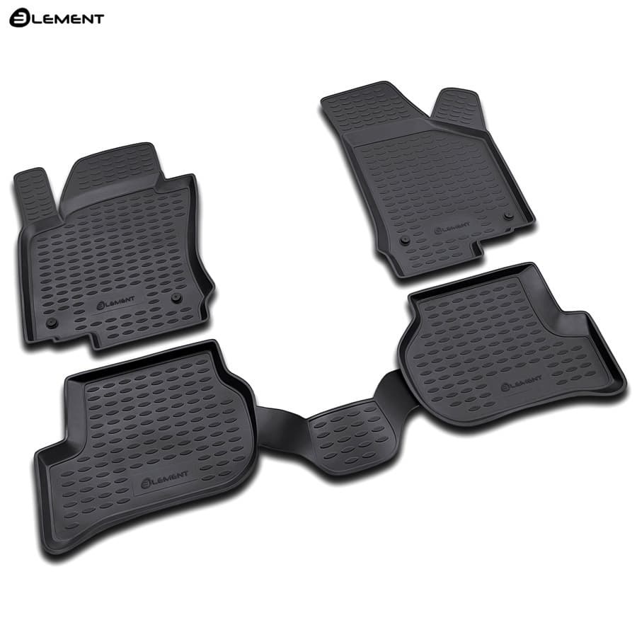Коврики в салон Volkswagen Golf  2003-2008 Хэтчбэк 5 дв., полиуретан Element, Черный, Арт. NLC.51.14.210kh