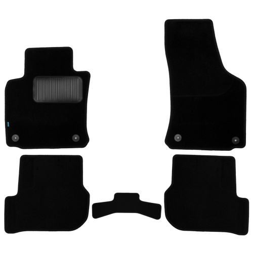 Коврики в салон Skoda Octavia (A5) 2008-2013 FL Лифтбек, ткань Klever premium, Черный, Арт. KLEVER03450822110KH