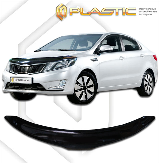 Дефлектор капота Ca-Plastic для Kia Rio, арт.2010010106157