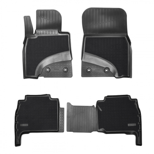 Коврики в салон Toyota Land Cruiser 200 2007-2012, комбинированные Norplast, Черный, Арт. NPA11C47500CM