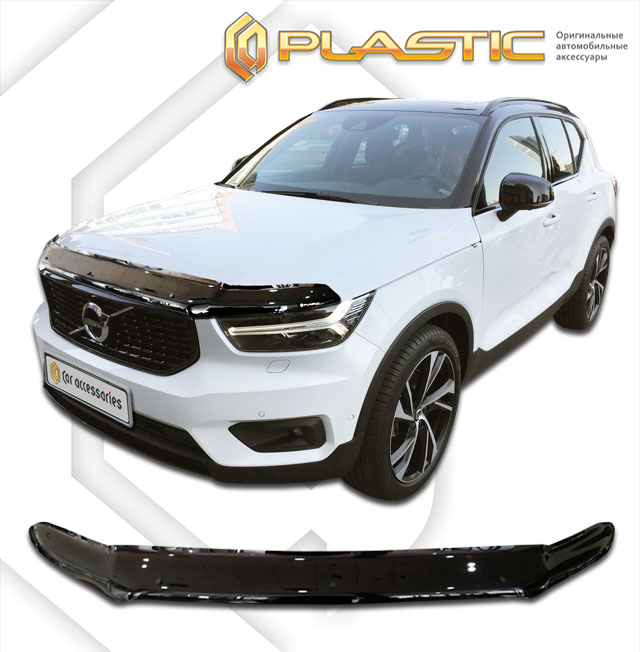 Дефлектор капота Ca-Plastic для Volvo XC40, арт.2010010113803