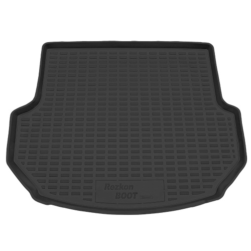 Коврик в багажник Hyundai Santa Fe (DM) 2012-2016, полиуретан Rezkon, Черный, Арт. 5520045400