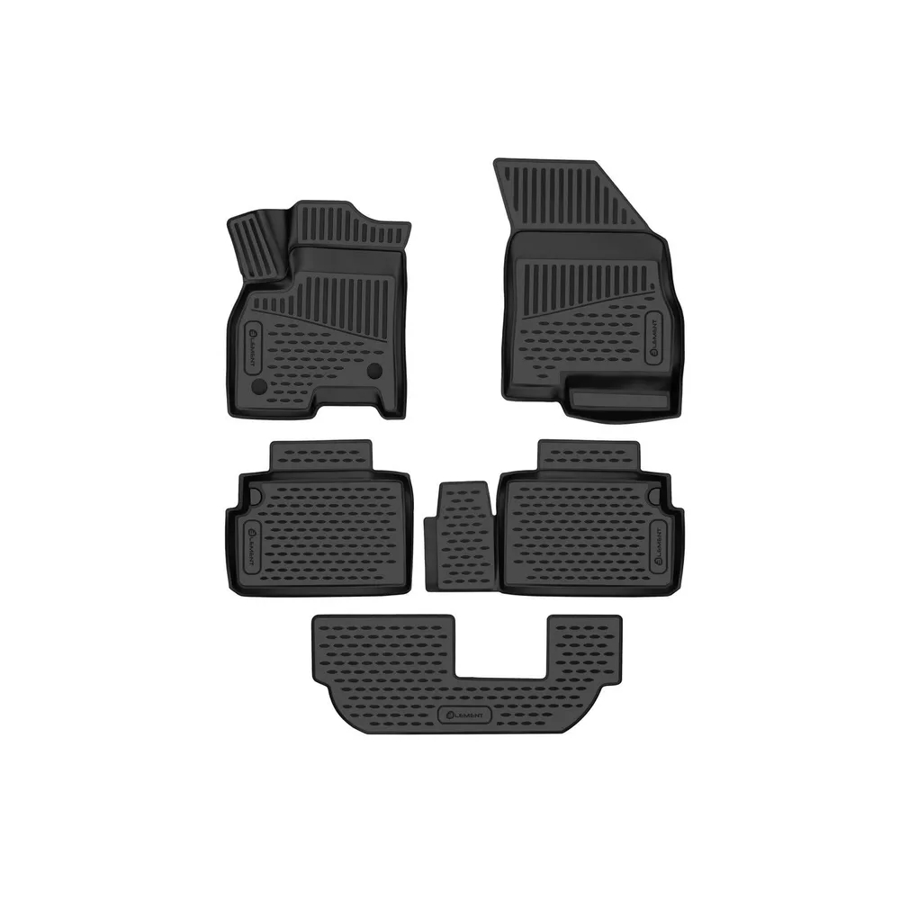 Коврики в салон Haval H9  2024-, полиуретан 3D Element, Черный, Арт. ELEMENT3DAN0935210K