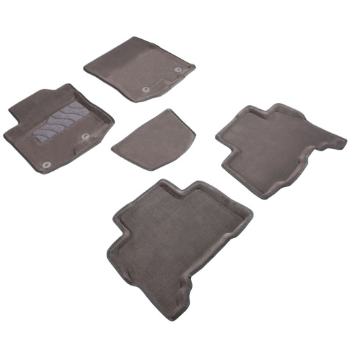Коврики в салон Toyota Land Cruiser Prado (J150) 2009-2013 5 дв., 3D ткань Seintex , Серый, Арт. 86845