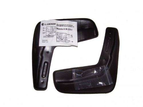Брызговики Mazda 6 (GH) 2007-2009 Лифтбек, передние, полиуретан Арт. 7010032451