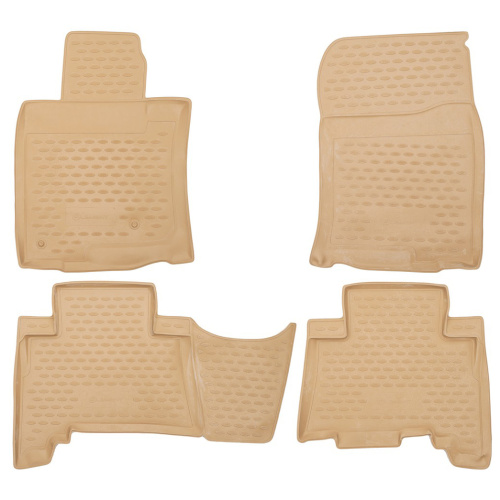 Коврики в салон Toyota Land Cruiser Prado (J150) 2009-2013 5 дв., полиуретан Element, Бежевый, 5 мест, 4 шт. Арт. NLC4828212K