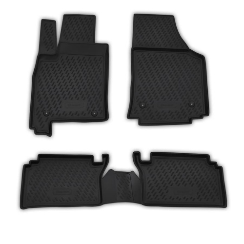 Коврики в салон Opel Meriva A 2003-2006, полиуретан Element, Черный, Арт. CAROPL00005