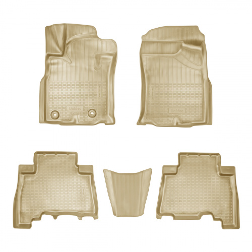 Коврики в салон Toyota Land Cruiser Prado (J150) 2013-2017 FL1 5 дв., полиуретан 3D Norplast, Бежевый, 5 мест Арт. NPA11C88488B