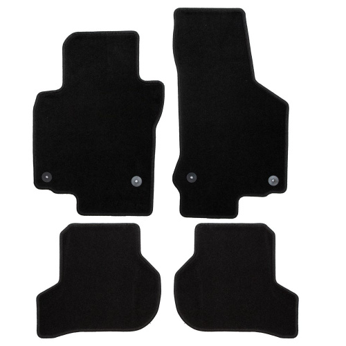 Коврики в салон Volkswagen Scirocco  2014-2017 FL, текстильные Klever эконом, Черный, Арт. KLEVER01512701200K