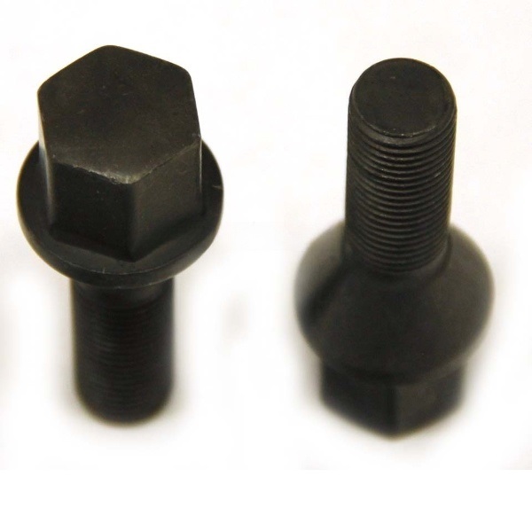 Болт колёсный M14x1.5 Конус L-28мм Черный, Ключ 17, Арт. 174110/BC