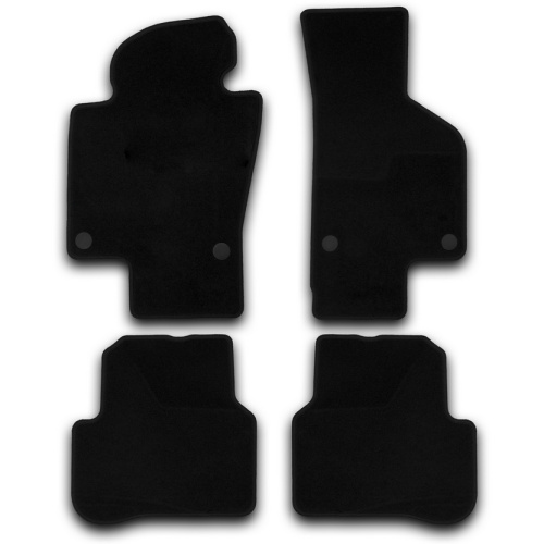 Коврики в салон Volkswagen Passat (B6) 2005-2010 Седан, текстильные Klever эконом, Черный, Арт. KLEVER01510601200K
