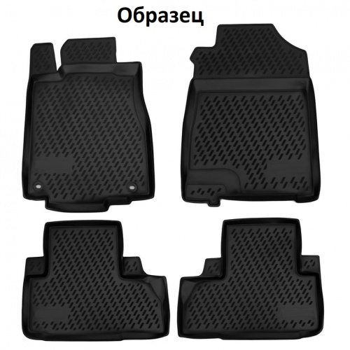 Коврики в салон Honda CR-V  2011-2015, полиуретан Aileron, Черный, Арт. 60716