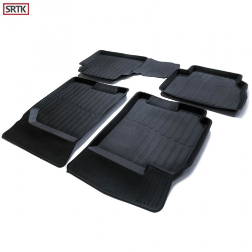 Коврики в салон Chevrolet Lacetti 2004-2013 Седан, резина 3D SRTK Premium, Черный, Арт. PR.RV.GEN.15G.02X33
