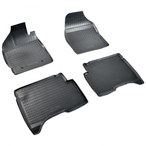 Коврики в салон Lifan X50 2015-2022, полиуретан Norplast, Черный, Арт. NPA10C51750