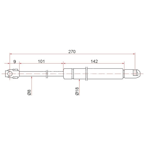 Амортизатор крышки багажника  Toyota Mark II (X90) 1992-1996,  Арт. ST6453029055