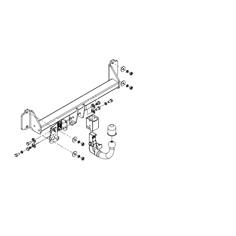 Фаркоп BMW X3 (F25) 2010-2014 IMIOLA Арт. BA17