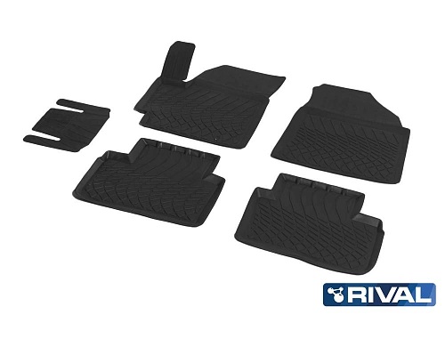 Коврики в салон Hyundai Creta  2020-, полиуретан Rival, Черный, Арт. 62310002