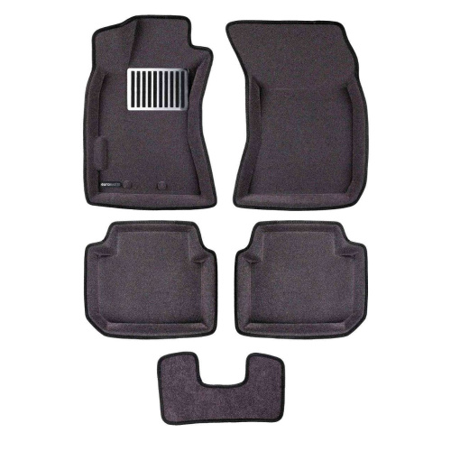 Коврики в салон Subaru Forester  (SH/S12) 2007-2010, 3D ткань Euromat LUX, Серый, Арт. EM3D004701G