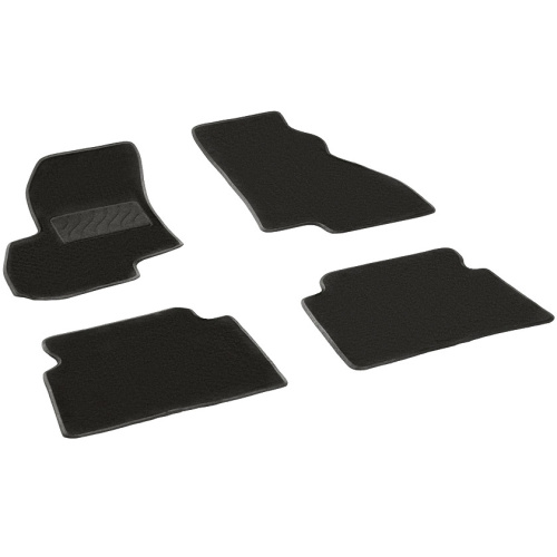 Коврики в салон Hyundai Santa Fe (SM) 2000-2004, текстильные Seintex Lux, Черный, Арт. 83151