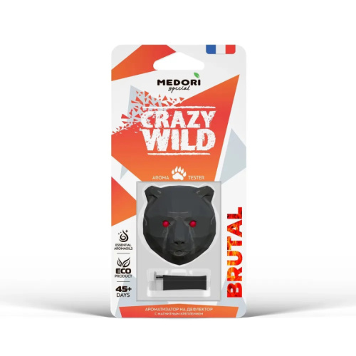 Ароматизатор на дефлектор MEDORI Медведь 3D BRUTAL арт. TC-3044