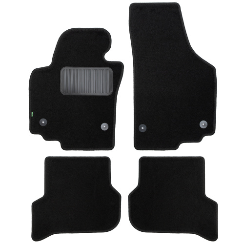 Коврики в салон SEAT Altea  2004-2009, текстильные Klever standart, Черный, Арт. KLEVER02440601210KH
