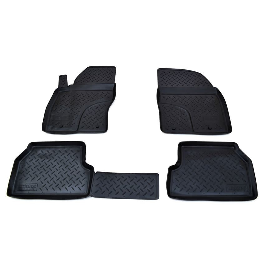 Коврики в салон Ford Focus  2004-2008 Седан, полиуретан Norplast, Черный, Арт. NPL-Po-22-16