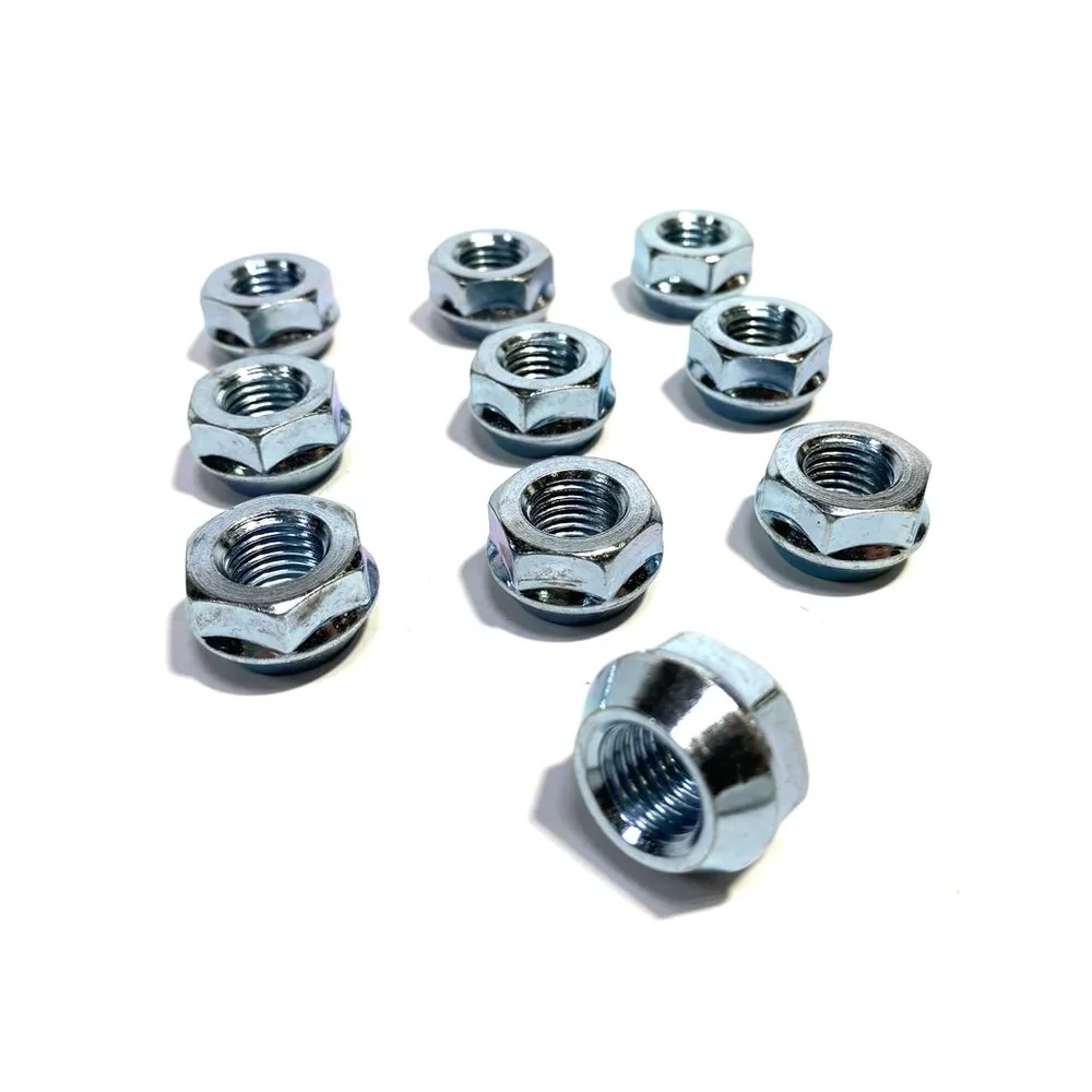 Гайка колеса M12x1.5 Конус h-11мм открытая, Цинк, Ключ 19, Арт. 400545H12