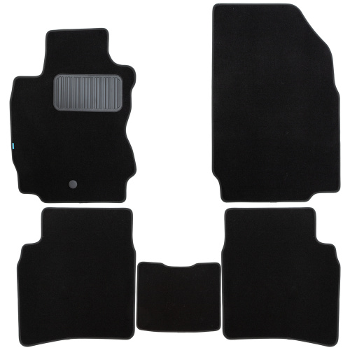 Коврики в салон Nissan Note (E11) 2005-2008, текстильные Klever premium, Черный, Арт. KLEVER03361522110KH