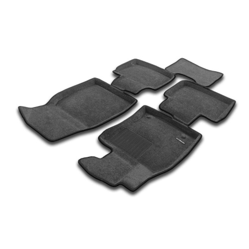 Коврики в салон Toyota Camry (XV80) 2023-, 3D ткань Euromat Business, Серый, Арт. EMC3D005112G